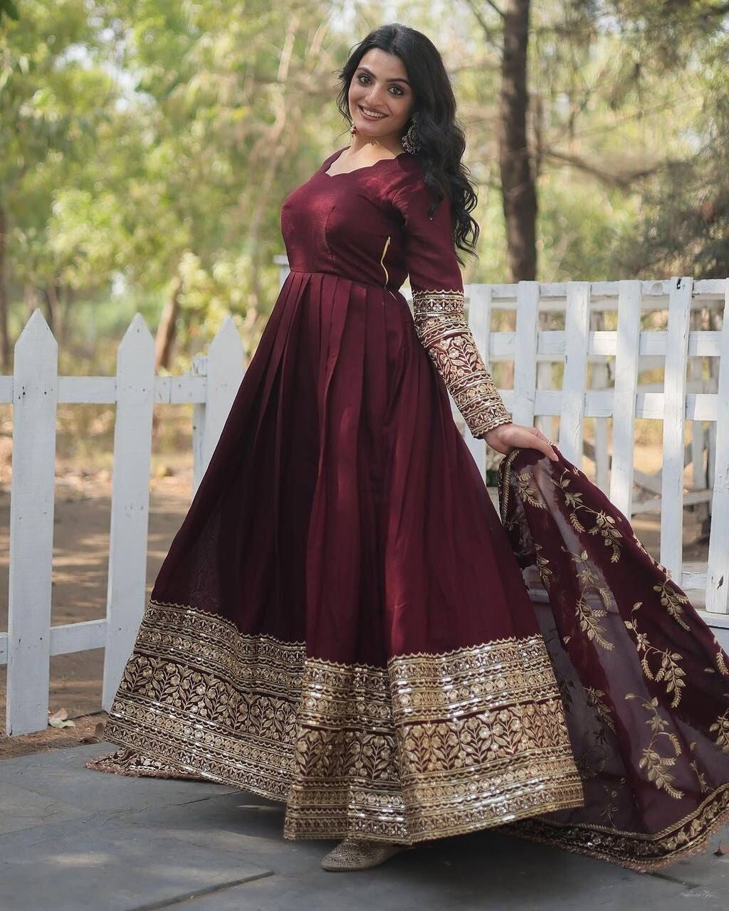 Bollywood Designer Indian Pakistani ReadyMade Anarkali Gown Georgette Wedding