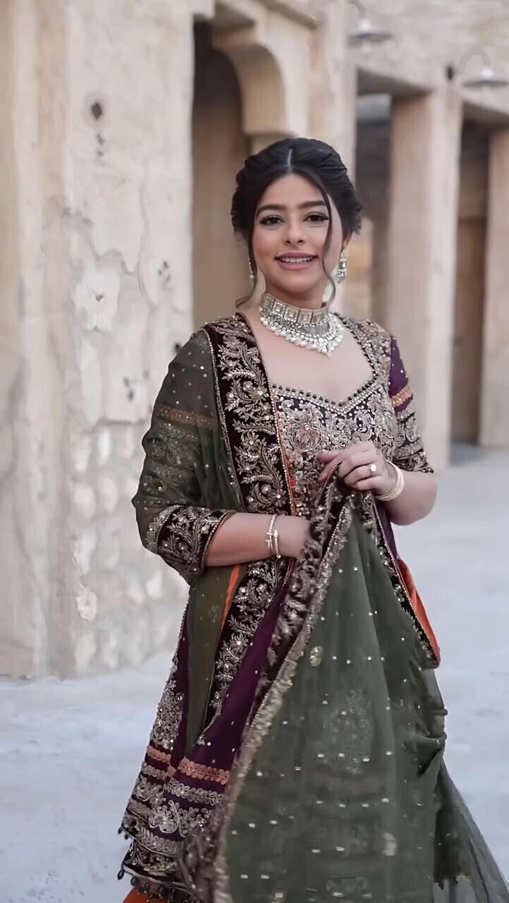 Embroidered Faux Georgette Salwar Kameez with Sharara & Dupatta - Ready to Wear