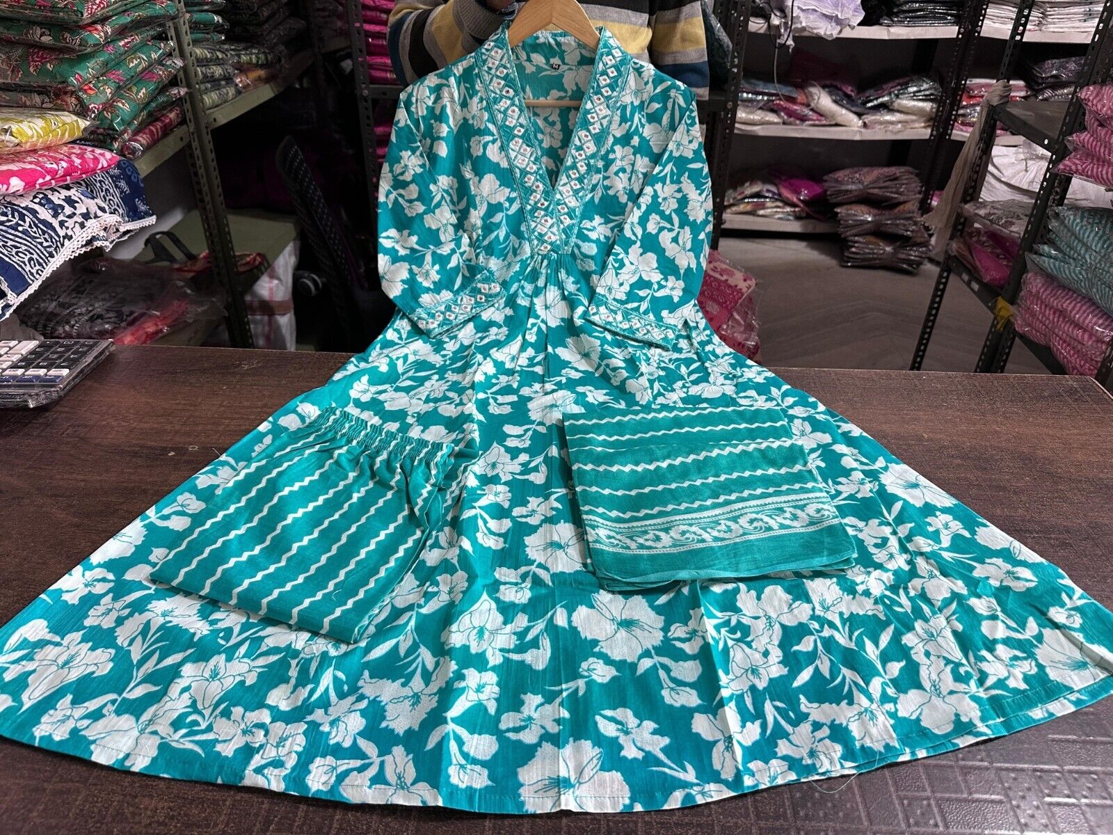 Cotton Printed Indian Pakistani Salwar Kameez – Designer A-line Dress Wear Suit