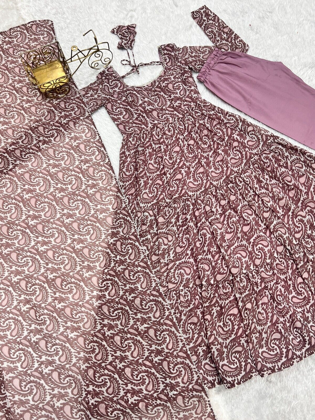 Designer Flared Anarkali Gown Suit Set – Bollywood-Inspired Pakistani Wear