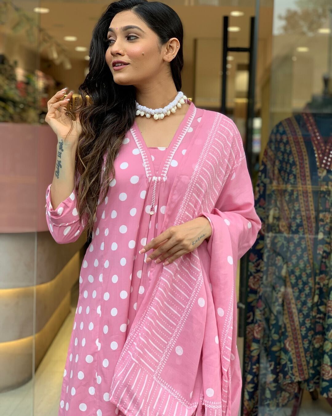 Cotton Bridal  Dress Flared Anarkali Gown Pakistani Formal Readymade Party Gown