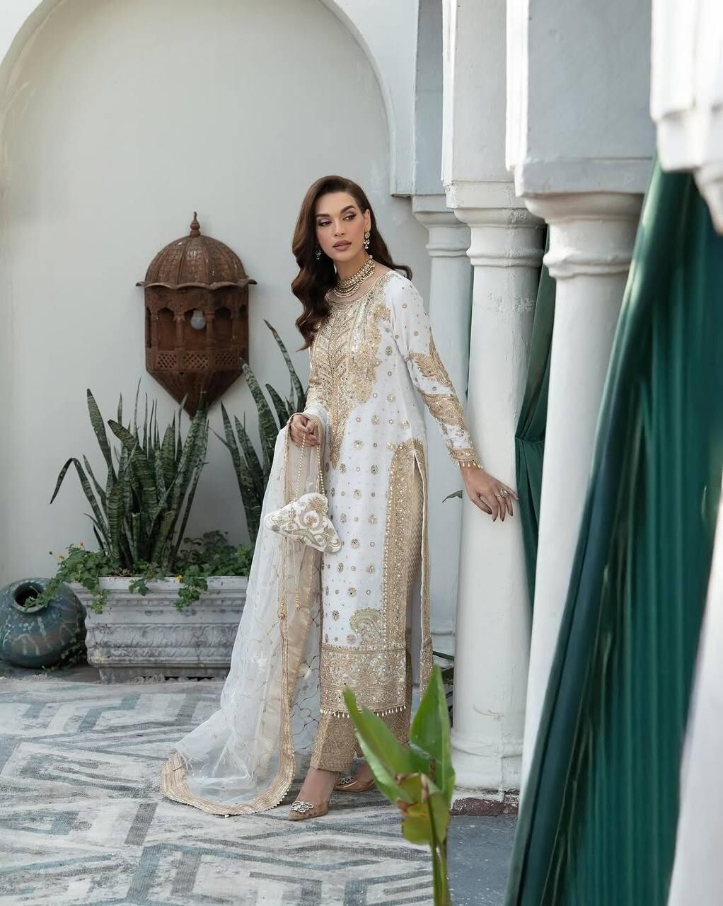 Salwar Kameez Pakistani Indian Wedding Partywear Dress with Dupatta Georgette