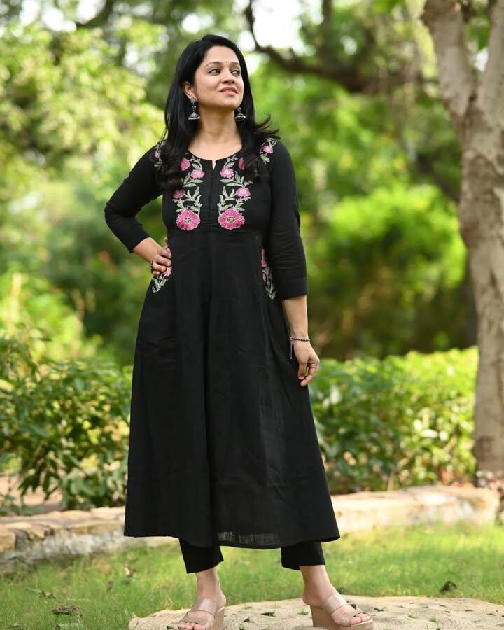 2 Pcs Bollywood Pakistani Cotton Pant Set Designer Women Salwar Kameez Kurti