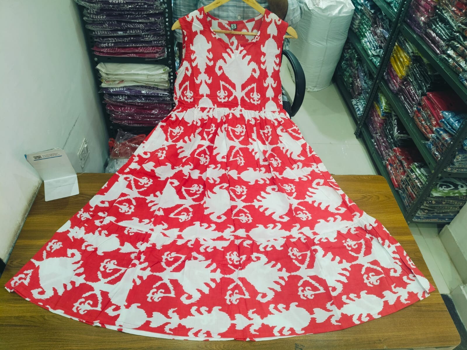 Women Embroidered Anarkali Cotton Soft Kurta Kurti Gown Maxi Comfortable Dress