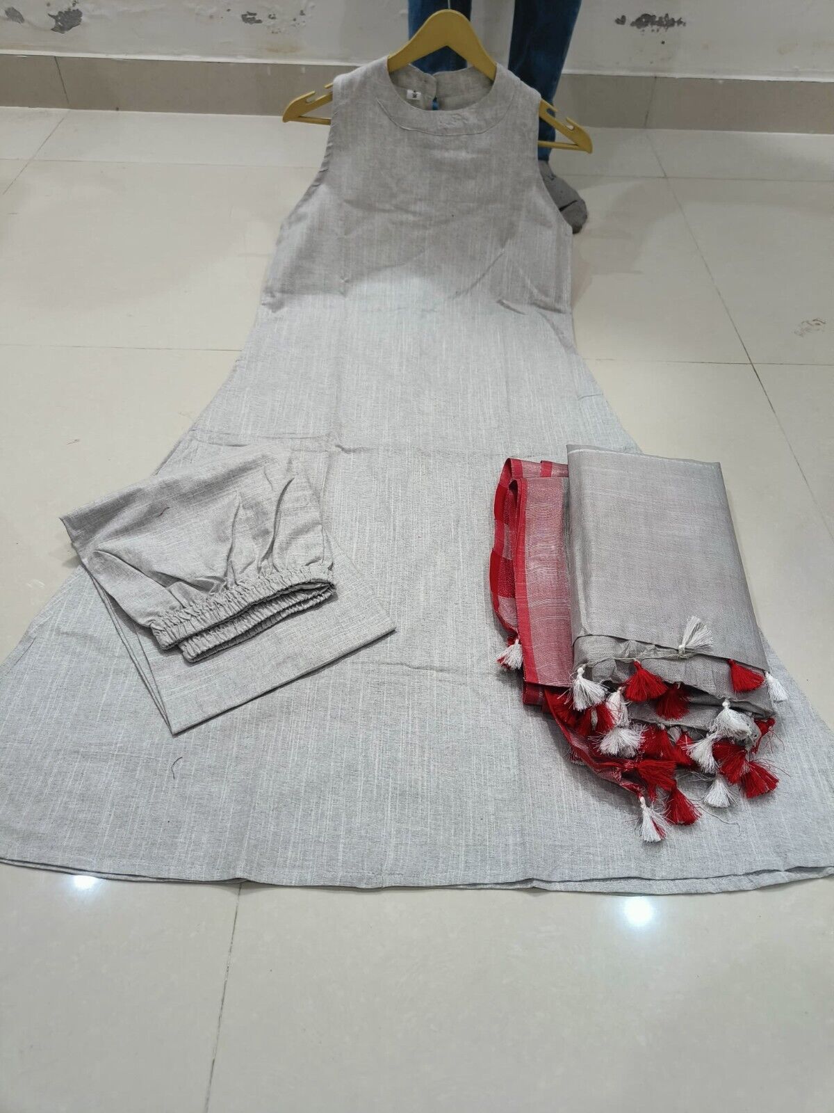 Indian Cotton Salwar Kameez Women Bollywood Party Wear Top Tunic Kurti Set