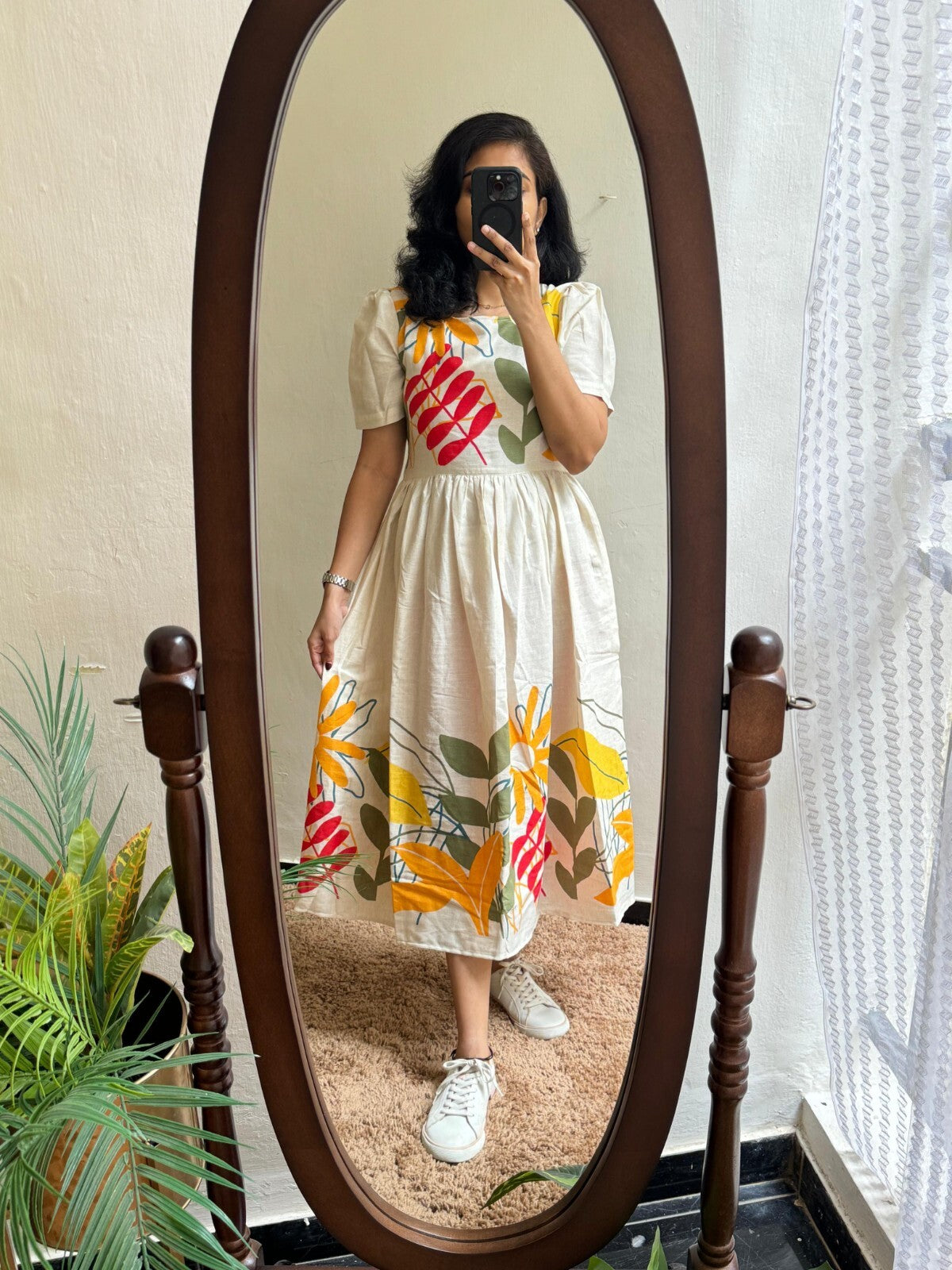Cotton Anarkali Suit for Women – Frock Style Kurta, Pakistani 1-Piece Set