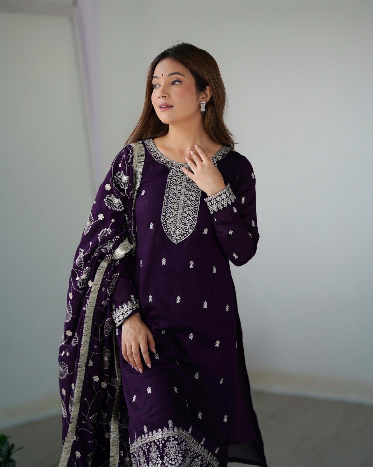 Zari work Silk Salwar Kameez Suit Designer Kurta salwar kameez suit , 3 pcs suit