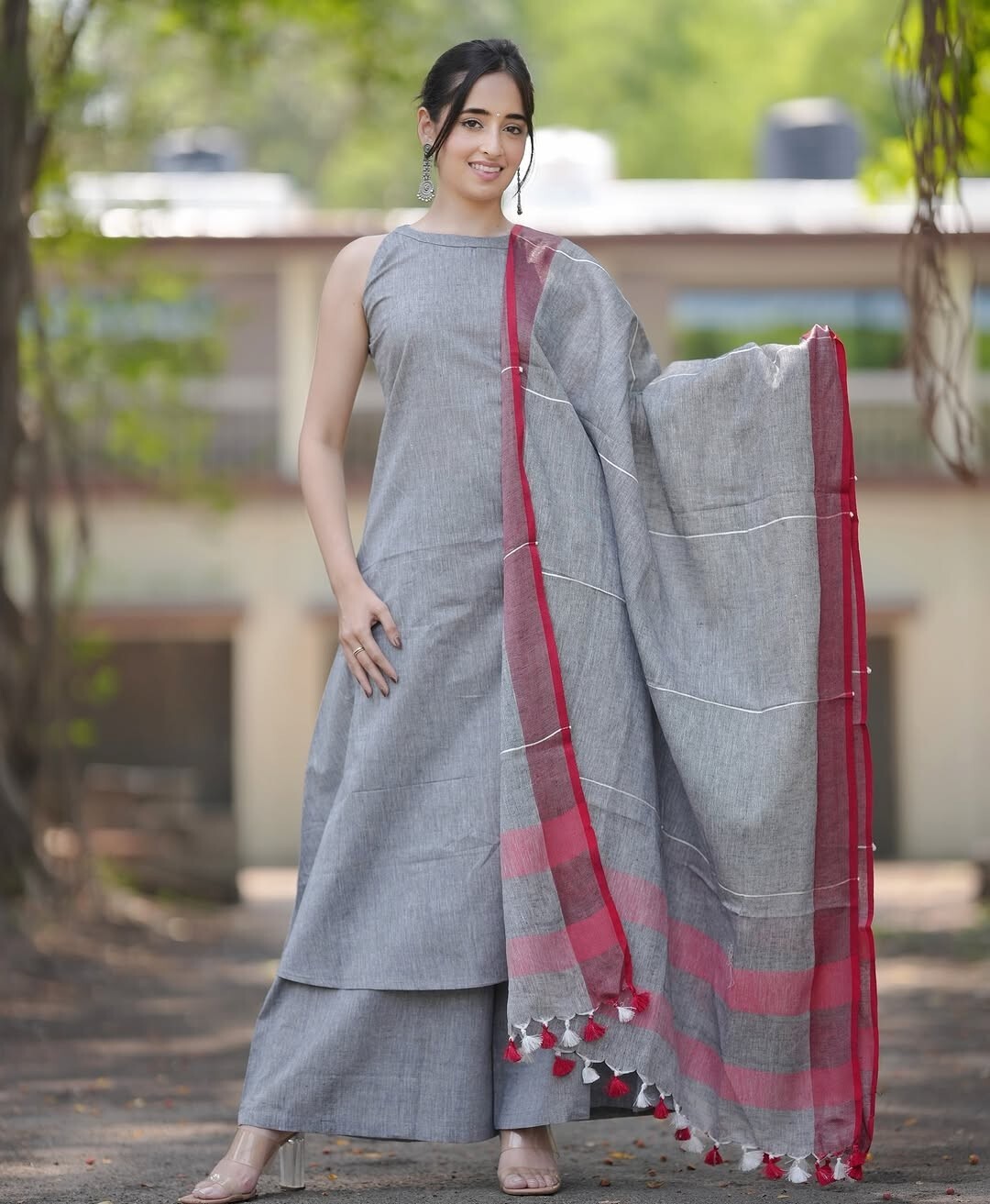 Indian Cotton Salwar Kameez Women Bollywood Party Wear Top Tunic Kurti Set