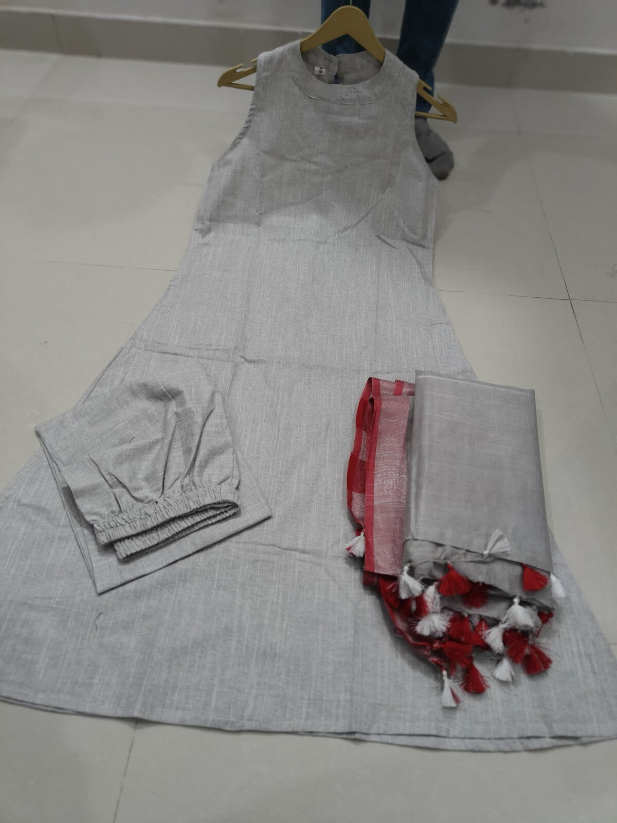 Indian Cotton Salwar Kameez Women Bollywood Party Wear Top Tunic Kurti Set