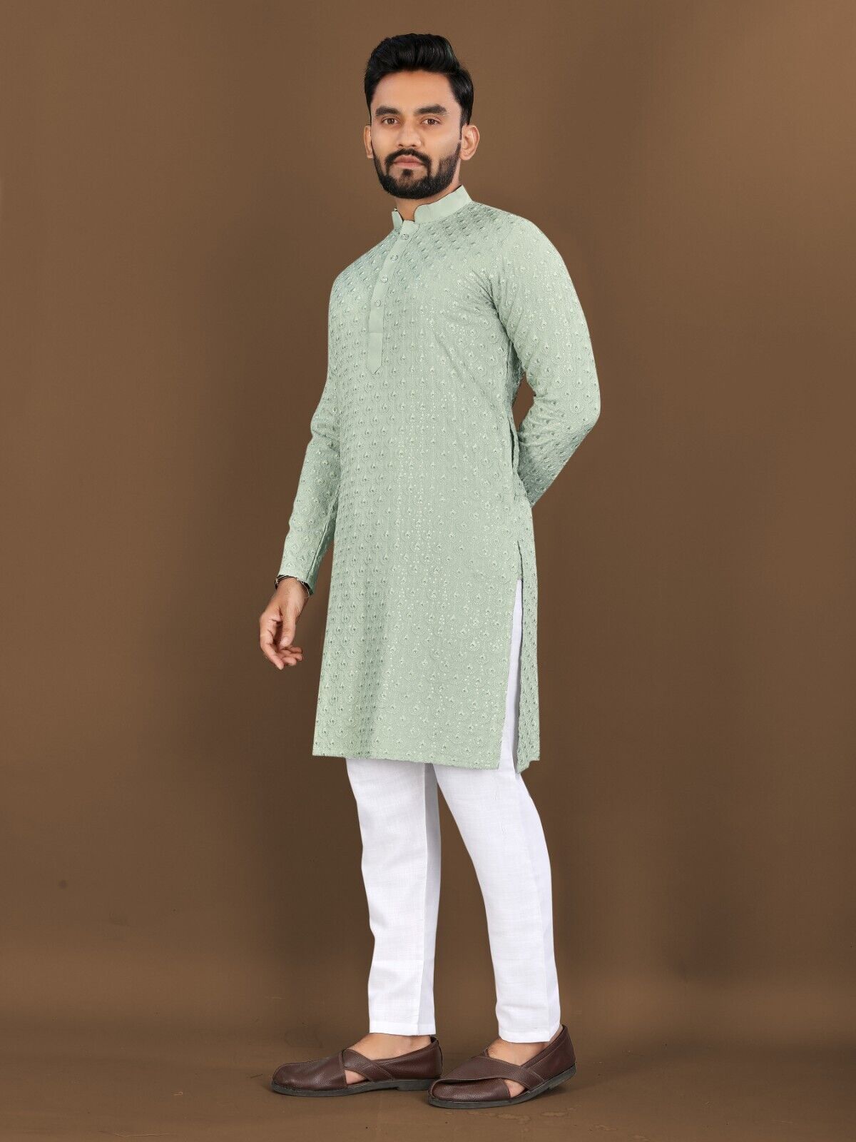 Indian Men's Designer Wedding Ethnic Wear Bollywood Eid Wear Kurta Payjama Dress