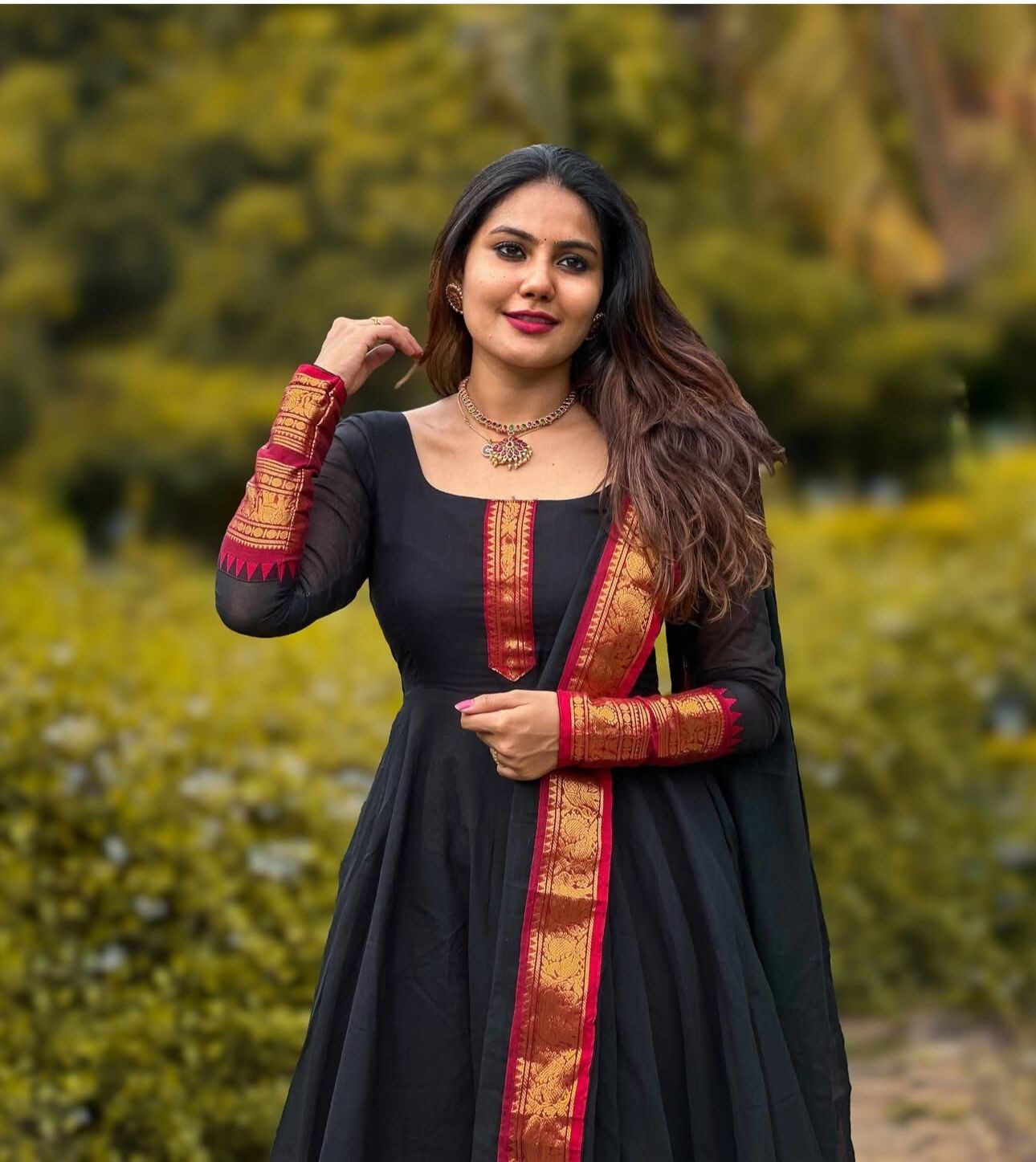 Anarkali Gown Pakistani Salwar Kameez Ready made Wedding Partywear Chanderi silk
