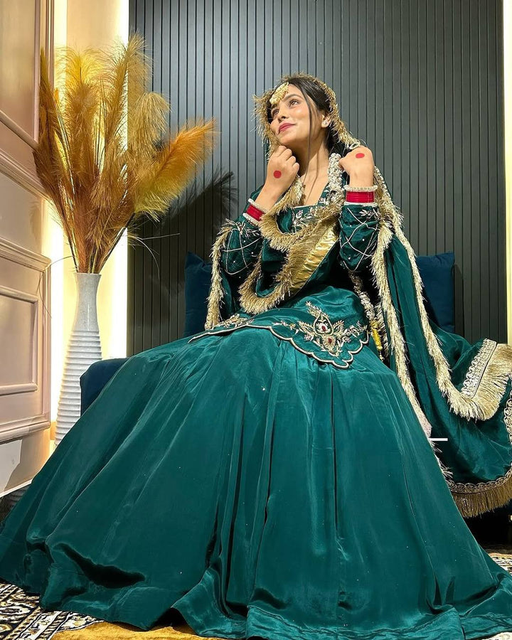 Georgette Sharara suit With Thread Embroidery & Sequin Work