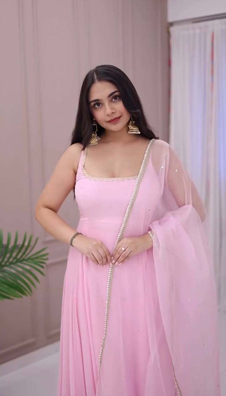 faux georgette suit, embroidered kurti set, indian ethnic wear, stitched kurti pant set, designer kurti dupatta set, festive ethnic wear, faux georgette embroidery, women’s partywear suit, ready to wear ethnic wear, indian fashion uk, wedding wear women, full stitched kurti set,